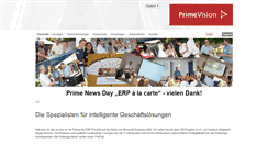 Desktop Screenshot of primevision.ch